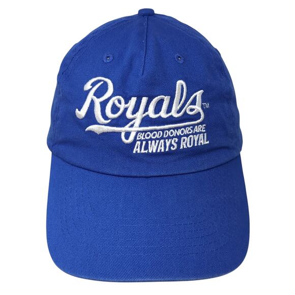 Royals Blood Donors Are Always Royal Strapback Baseball Cap Blue OS Hit Wear - Picture 1 of 9